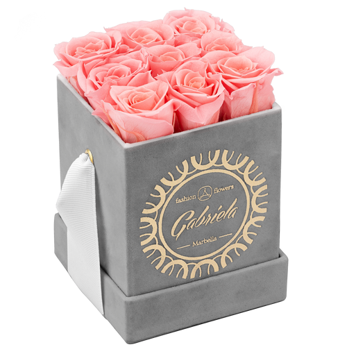 9 S sizes Roses Velvet Square box